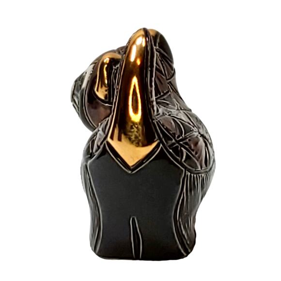 Artesania Rinconada Black Kitten 1715 Rinca Babies Platinum Gold Animalcore - Picture 4 of 12